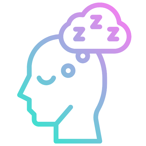 My Dreams Mean What Logo - Image of a head sleeping and dreaming